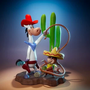 UNPAINTED Quick Draw McGraw Baba Looey 3D Printed Model Kit UW - Picture 1 of 7