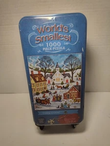 Worlds Smallest 1000pc Jigsaw Puzzle Waiting to Cross by Bonnie White NEW/SEALED - Picture 1 of 6
