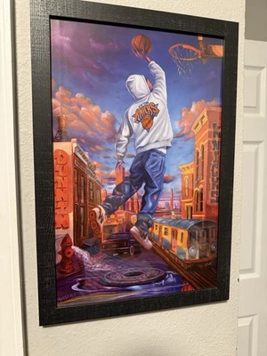 Framed Limited Edition Dunkin’ X New York Knicks Poster By International Artists - Image 1 of 4
