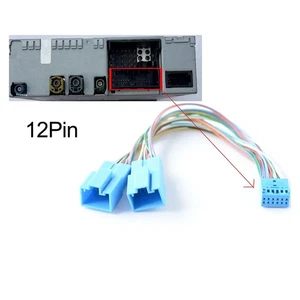 For Skoda 12Pin CD Cable Y Adapter for Adding AUX USB Microphone Camera Devices - Picture 1 of 12