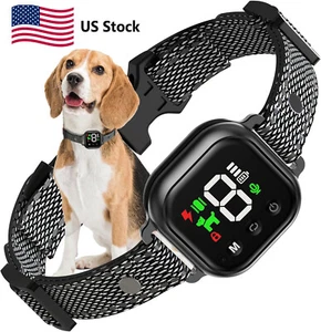 Smart Anti Bark Dog Collar Intelligent Waterproof Barking Terminator 8 Levels - Picture 1 of 12
