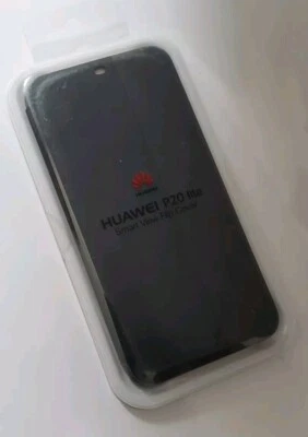 Genuine Huawei  P20 Lite Smart View flip case cover Black - Image 1 of 2