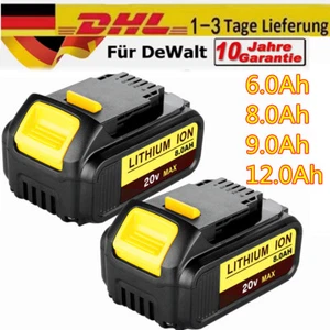 2X 8,0Ah 18 Volt für DeWalt Akku 18V XR Li-Ion DCB184 DCB182 DCB200 / Ladegerät - Bild 1 von 41