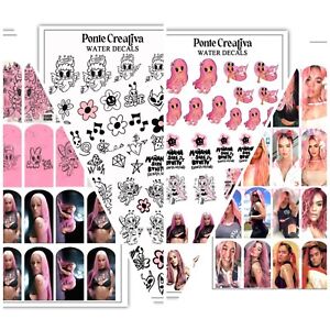 Karol G Nails Water Decals (4 pages)