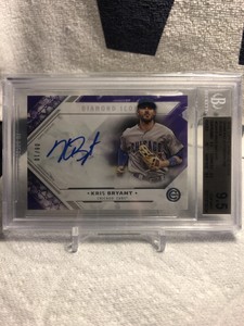 2018 Topps Diamond Icons Diamond Autograph Purple Kris Bryant #8/10