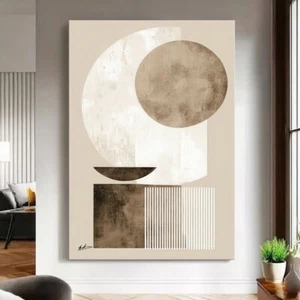 Leinwandbild Abstrakt Beige Japandi Still Bilder Minimalistische Wandbild 8289 - Bild 1 von 8