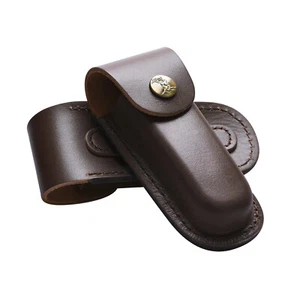 5" Durable Leather Knife Sheath Folding Pocket Multi Tool Pouch Holster Case C - Picture 1 of 21