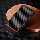 Coque cuir de luxe pour Samsung S23 Ultra S22 S21FE A54 A53 texture carbone
