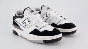 New Balance 550 Sneakers White Black Raincloud Mens Size US 8 Casual Shoes New✅ - Picture 1 of 6