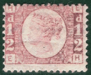 GB QV Halfpenny Bantam SG.48/49 1/2d Placa 12 (EH) Como Nueva LMM c£120 {samwells}AYOR27 - Imagen 1 de 6