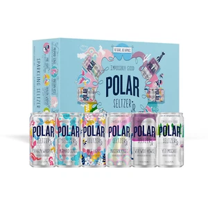 Seltzer Jr Variety Pack, 7.5 Fl Oz Cans, 24 Pack, Six Flavors, Mini Cans, No Sug - Picture 1 of 5