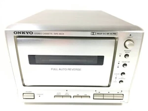 ONKYO K-185X Auto reverse cassette deck, belt replaced Tested and working fine - Picture 1 of 10