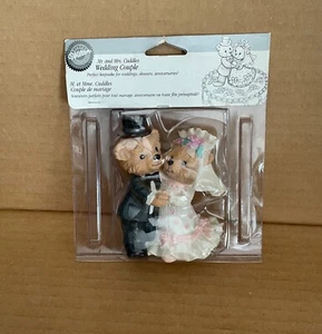 Wilton Mr and Mrs Cuddles Wedding Couple Cake Topper New Old Stock Sealed - Picture 1 of 2