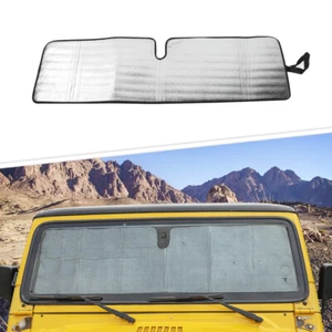 Front Windshield Sun Visor Blocks Sunshade For Jeep Wrangler TJ & JK Accessories - Picture 1 of 8