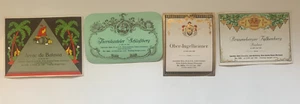 Lote 4: 4 etiquetas de muestra de vino alemán vintage Gebruder Illert - Imagen 1 de 4