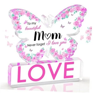 Butterfly Acrylic Plaque for Mom– Mother’s Day & Birthday Gifts Gifts for Mom - Picture 1 of 7
