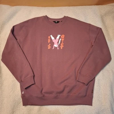 Volcom Stone & Egle Zvirblyte Sweatshirt Crewneck Pullover XL Loose Fit Feat... - Bild 1 von 4