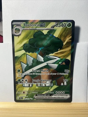 Pokémon TCG Torterra EX 185/162 SV05 Temporal Forces Full Art Ultra Rare - Image 1 of 3