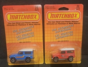 Matchbox 35 Land Rover 90 Made In Macau. Set Of 2 Automotive Superstars - Picture 1 of 1