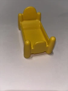 VINTAGE 1980er LITTLE TIKES TODDLE TOTS PUPPENHAUS 3" GELBES BETT OEM-TEIL - Bild 1 von 6