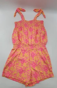 Gap Girl’s 100% Cotton Floral Romper Size L - 10 Years Gently Worn - Picture 1 of 6