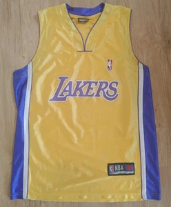Vintage Basketball Trikot 90er Jahre L.A LAKERS NBA Trikot XL Gelb Lila Lesen!!! - Bild 1 von 8