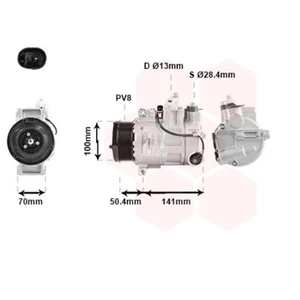 Van wezel Compresor Acondicionado para Mercedes-Benz Clase M ML 320CDI 4matic - Imagen 1 de 1