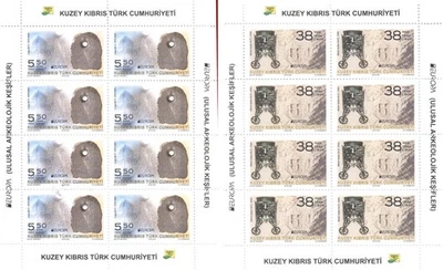 Minishoja 2025 Turco Chipre EUROPA Descubrimientos Arqueológicos Nacionales, MNH Foto 1 de 4