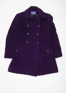 Autonomy Women's Purple Wool Blend Pea Coat Size 14 - Picture 1 of 12