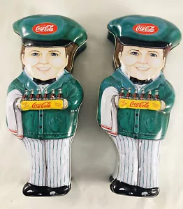 2 Coca-Cola Delivery Man Collectible Tin. Vintage. 1999 - Picture 1 of 7
