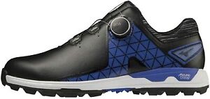 MIZUNO Golf Shoes WAVE HAZARD SL BOA WIDE 51GM2175 Black Blue US9.5(26.5cm) New
