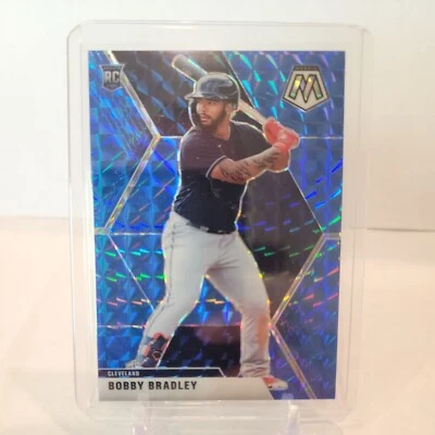 2020 Chronicles Mosaic Bobby Bradley Rookie RC blue Prizm 26/99 - Cleveland - Image 1 of 4