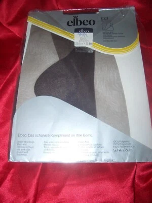 Echte Vintage Nylonstrümpfe ELBEO IDOL 9,5 LANG granit 20 den Perlonstrümpfe OVP - Bild 1 von 2