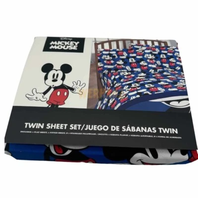 Комплект простыней Mickey Mouse One & Only Twin - набор из 3 предметов от Disney - Изображение 1 из 3