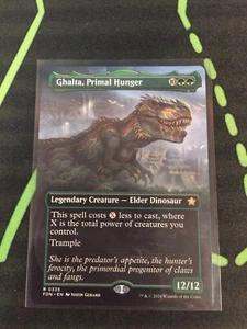 Magic The Gathering Ghalta, Primal Hunger Borderless Dinosaur Commander Magic The Gathering  - Imagen 1 de 1