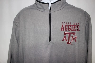 TEXAS A&M AGGIES GRIS 1/4 JERSEY SUDADERA TOP TALLA:S NUEVO CON ETIQUETAS Foto 1 de 2
