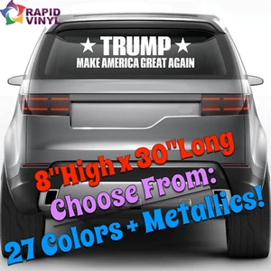 8"H x 30"L Trump 2024 MAKE AMERICA GREAT AGAIN Decal Sticker Car Window - Picture 1 of 3