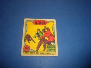 AMERICAN G-MEN card #705 1936 (R13-1 or 2) - Picture 1 of 5