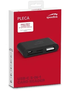 Speedlink USB-C 5in1 Kartenleser USB Adapter Type-C 3.1 Card-Reader SD MicroSD - Bild 1 von 4