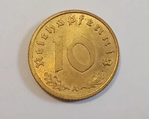 Germany 10 Reichspfennig 1938a KM#92 UNC - Picture 1 of 2