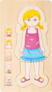 Holzpuzzle Schicht Anatomie Mädchen Smal Foot Spielzeug Kinder - Bild 1 von 8