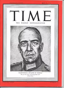 MAY 13, 1940 TIME MAGAZINE - FALKENHORST: INVADER OF POLAND - NO LABEL - Picture 1 of 1