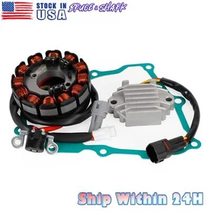 Magneto Stator + Voltage Rectifier + Gasket For Yamaha ATV YFZ450 2004-2008 - Picture 1 of 8