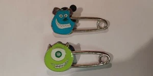 Disney Trading Pins-2015 HKDL Safety Pin-Mike & Sulley-2pc. Set - Picture 1 of 1