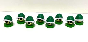 SUPER MARIO BROS (8) Green Turtle Shell Chess Pawn Pieces Collectors Edition - Picture 1 of 3