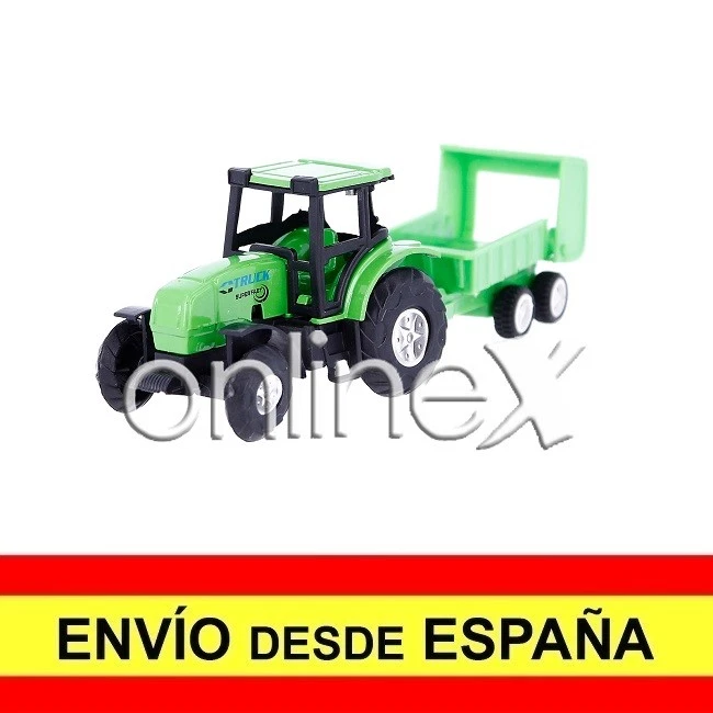 Tractor +Remolque Verde Juguete Original, Divertido A escala Entrega 24-48 a1743 - Imagen 1 de 4