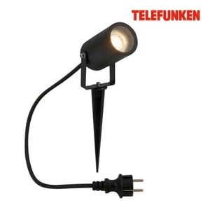 Foco de jardín LED Telefunken, protección contra chorros de agua, giratorio, negro, medidas: 6  - Imagen 1 de 5