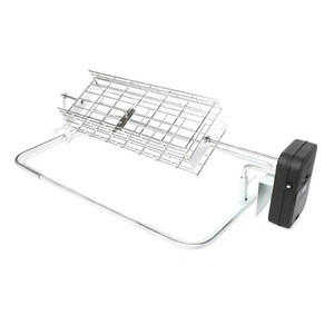 Tragbarer tiefer Korb Drehmaschine Lagerfeuer Outdoor Grill Kochen Stahlgrill - Bild 1 von 6