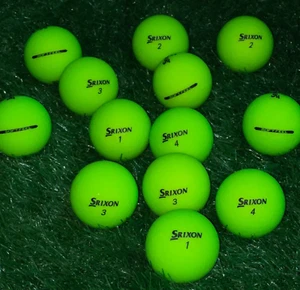 36 pelotas de golf usadas Srixon verde mate sensación suave - grados 4A/5A AAAA/AAAAA - Imagen 1 de 2