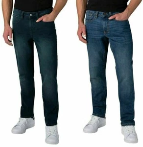 Izod Men's Comfort Stretch Straight Fit Jeans - Picture 1 of 56